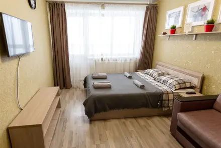 Interior of apartment for daily rent, Rechitsa, ул. Наумова 16